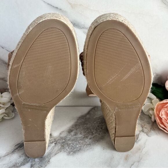 BP Goldie Braided Wedge Sandal in Beige Size 10 NEW - Picture 13 of 16